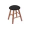 Holland Bar Stool Co Maple Vanity Stool, Natural Finish, Canter Iron Seat RC18MSMedBlkVinyl - alternate 1